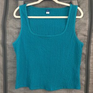 Teal Textured Old Navy Tank Top